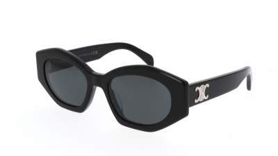 celine cl40238|Celine CL40238U 55 Blue & Black Shiny Sunglasses .